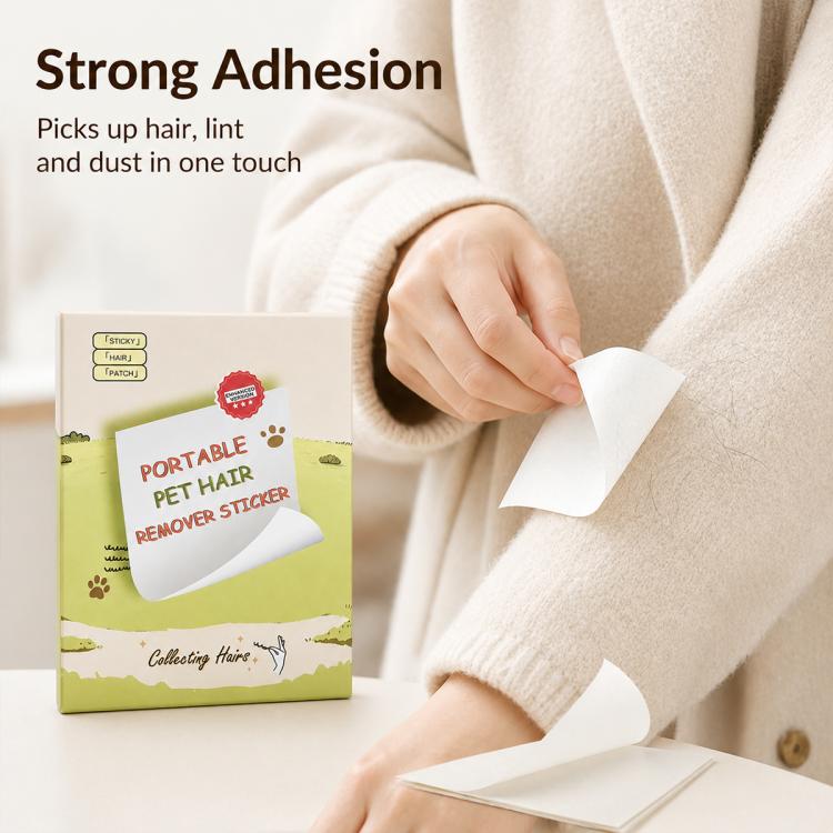 40pcs/Pack 10x7.8cm Portable Mini Pocket Disposable Lint Remover Stickers - Image 4
