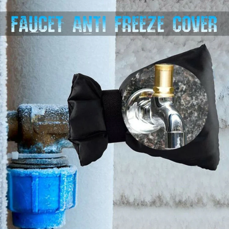 420D Oxford Cloth Outdoor Waterproof Winter Faucet Antifreeze Cover(Royal Blue) - Image 4