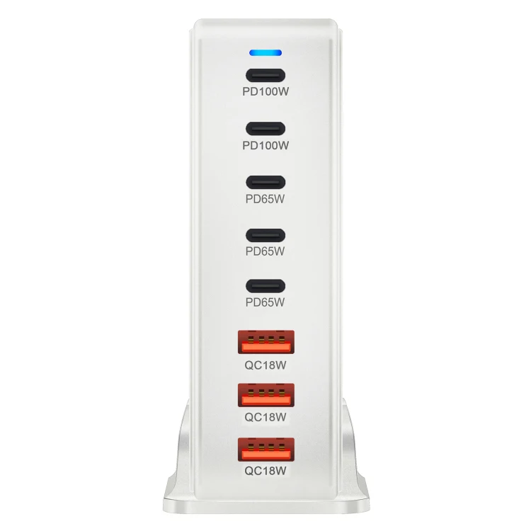 440W GaN USB Power Adapter Travel Charger with 3 x USB, 5 x PD Port, Plug:AU Plug(White) - Image 3