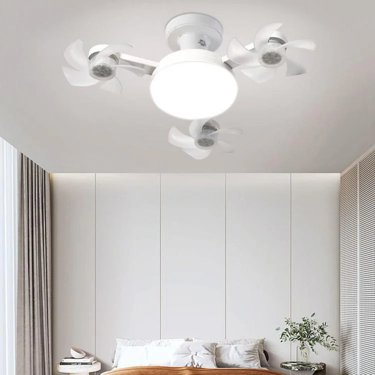 45cm 3-Head E27 Screw Base Ceiling Fan Light High Air Volume Quiet Fan Lamp For Living Room