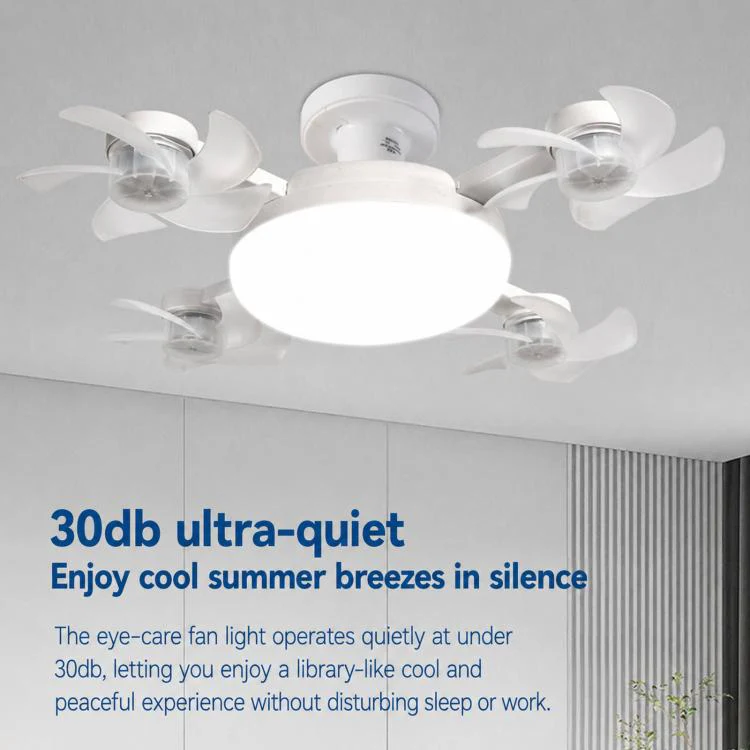 45cm 3-Head E27 Screw Base Ceiling Fan Light High Air Volume Quiet Fan Lamp For Living Room - Image 10