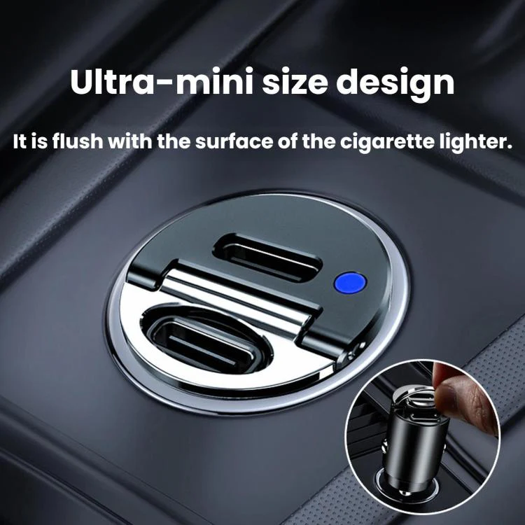 45W Type-C Mini Pull-Ring Car Fast Charger(C13-E13) - Image 4