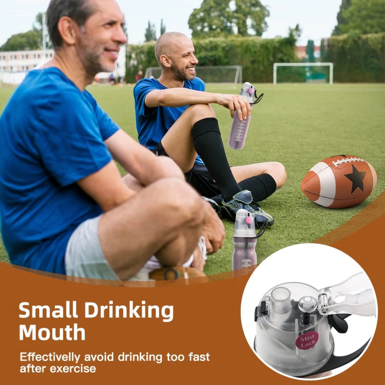470ml Summer Outdoor Sports Training Spray Cooling Water Cup, Color: Colorful 3-layers - Image 7