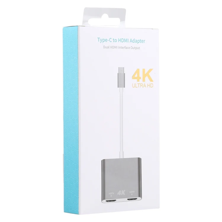 4K Ultra HD Dual HDMI Interface Output to USB-C / Type-C Adapter - Image 5