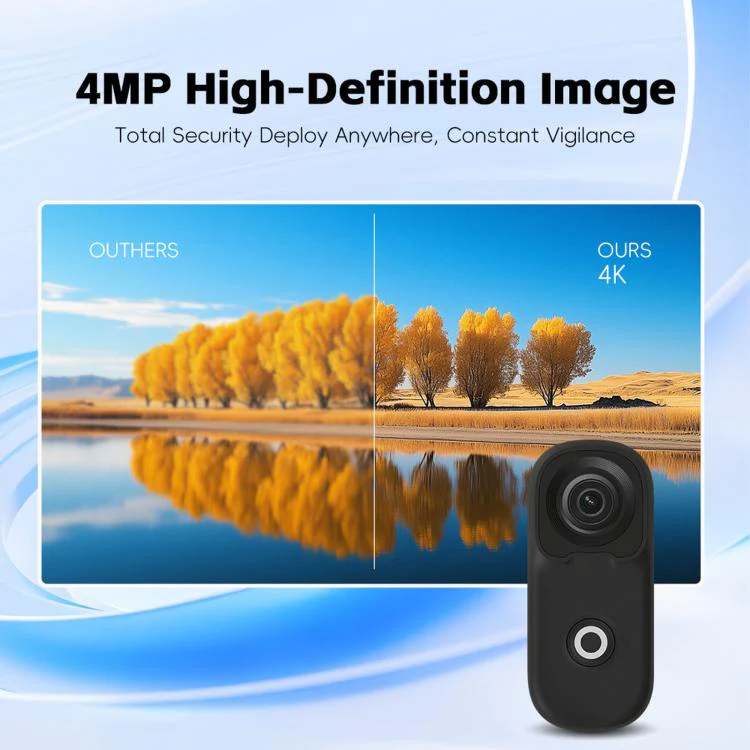 4K WIFI HD Recorder Thumb Action Camera(White) - Image 4