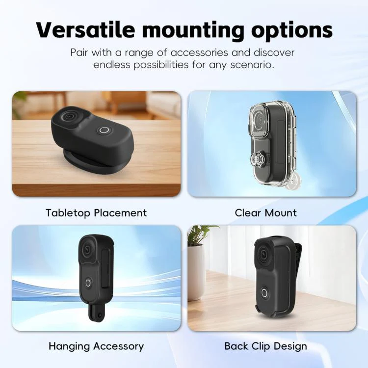 4K WIFI HD Recorder Thumb Action Camera(White) - Image 5