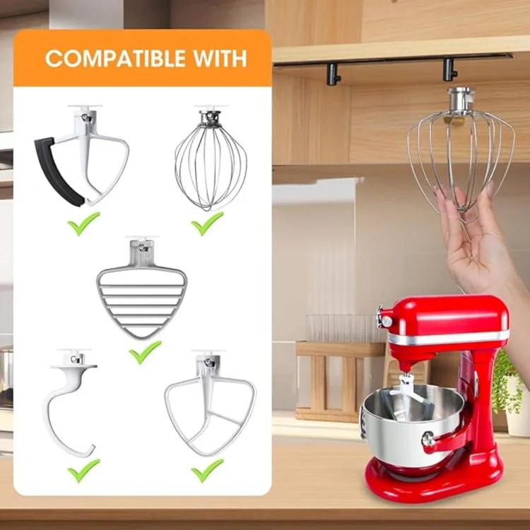4pcs /Pack Hooks For KitchenAid Attachment to Neatly Store Mixer Accessories(Transparent) - Image 6
