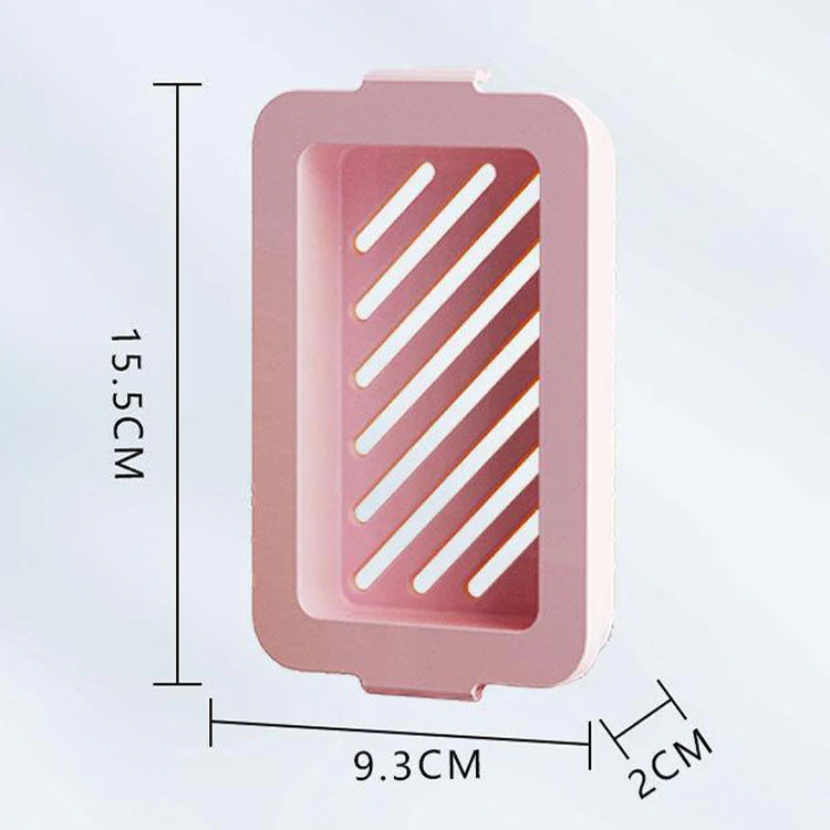 4pcs /Pack Multifunctional High Elastic Mesh Anti-slip Drain Foaming Soap Box(Pink) - Image 2
