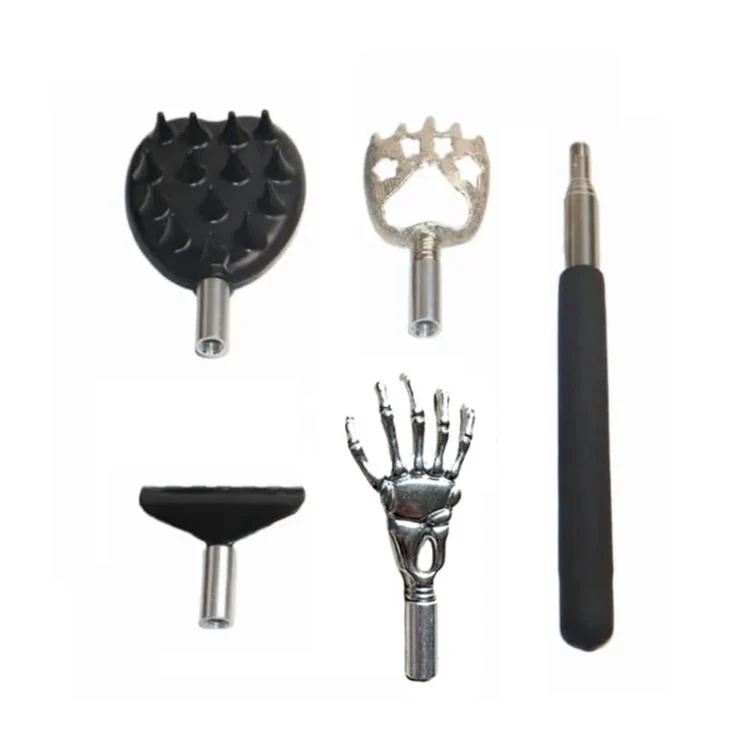 4pcs /Set Extendable Stainless Steel Long-handled Portable Handheld Back Scratcher - Image 2