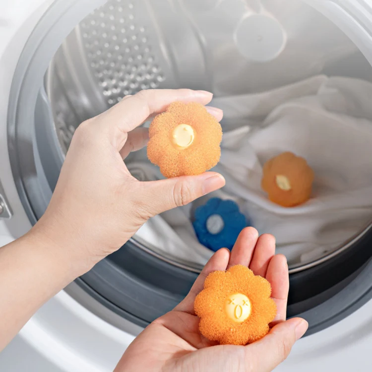 4pcs /Set Household Anti-tangle Laundry Balls Anti-knotting Laundry Cleaning Ball for Washing Machine(Yellow) - Image 8