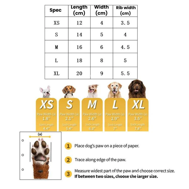 4pcs / Set Outdoor Silent Pet Socks For Medium & Large Dogs, Non-Slip Pet Paw Socks, Size: S(Stripes) - Image 7