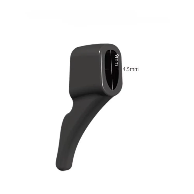 4pcs /Set Silicone Anti-Slip Ear Hooks for AI Smart Glasses Universal Comfort Eyeglass Ear Grips for Meta Ray-Ban, Xreal, Thunderbird(Black) - Image 7