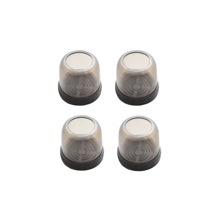 4pcs / Set Thickened Wear-Resistant Table And Chair Leg Covers Household Quiet Non-Slip Stool Foot Protector, Style: Mini Small Round Light Gray