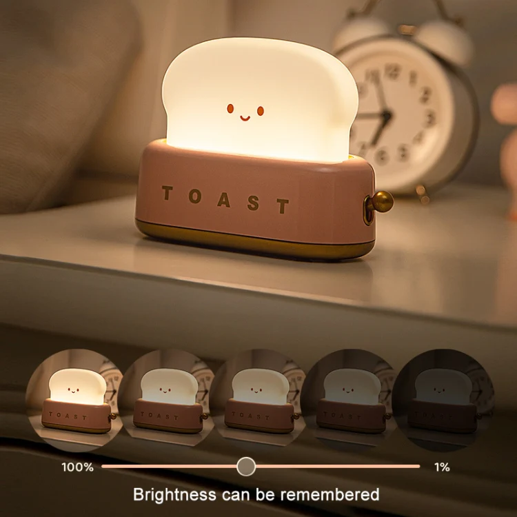 4W USB Charging LED Bread Maker Night Light Timing Sleep Light(Green) - Image 4