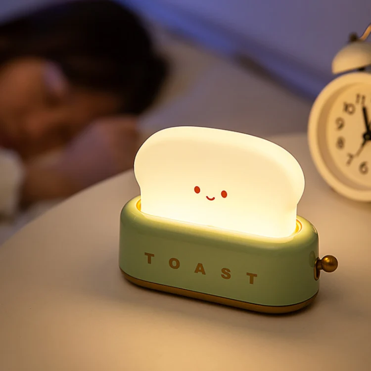 4W USB Charging LED Bread Maker Night Light Timing Sleep Light(Red) - Image 5