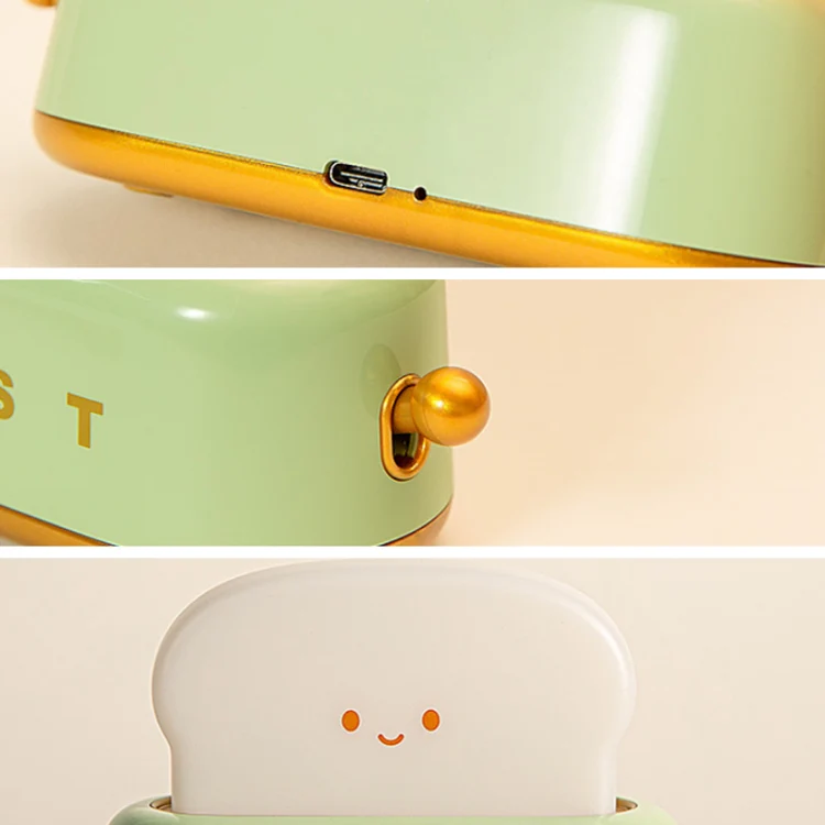 4W USB Charging LED Bread Maker Night Light Timing Sleep Light(Yellow) - Image 3