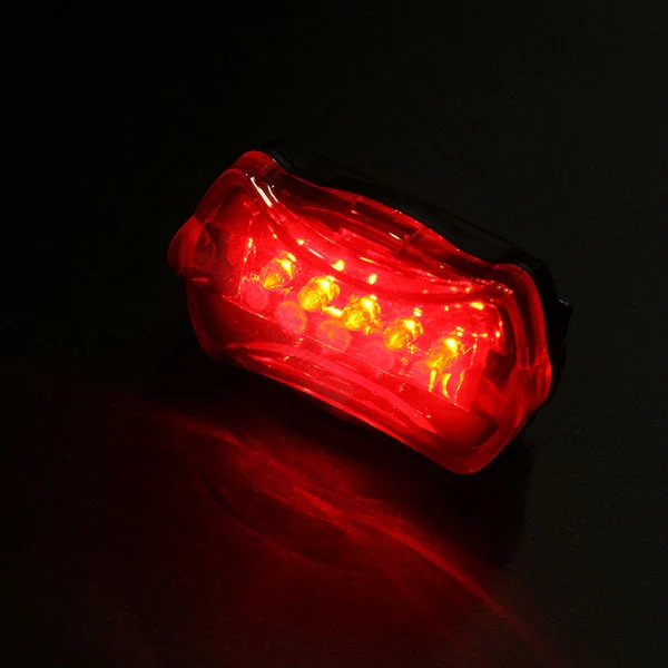 5 LED 7 Mode Bike Bicycle Rear Tail Safety Flash Light Lamp - Image 10