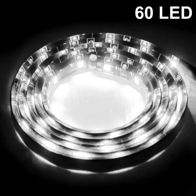 5 PCS 1.7W 60 LED 3528 SMD Waterproof Flexible Car Strip Light, DC 12V, Length: 1m - Image 2