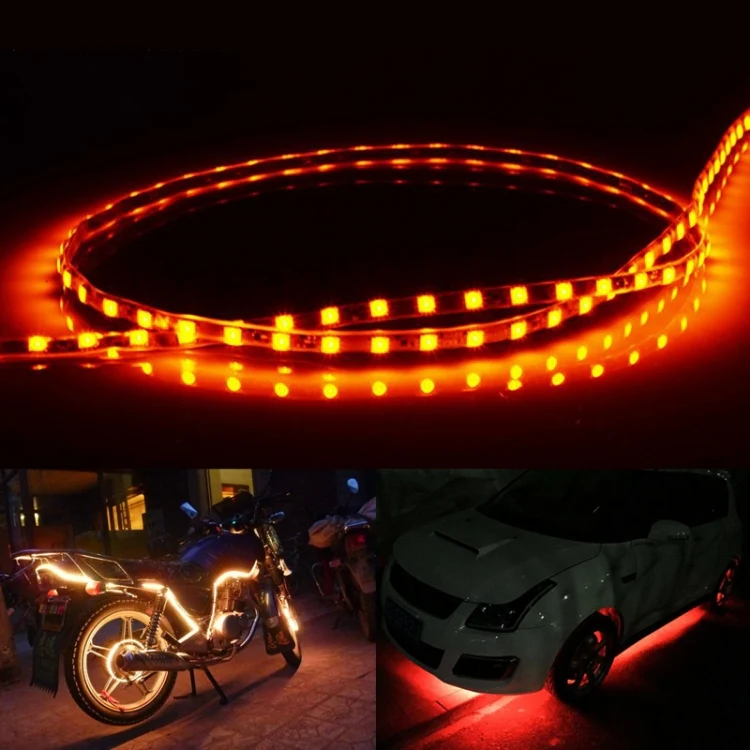 5 PCS Flow Style 45 LED 3528 SMD Waterproof Flexible Car Strip Light for Car Decoration, DC 12V, Length: 45cm - Image 7