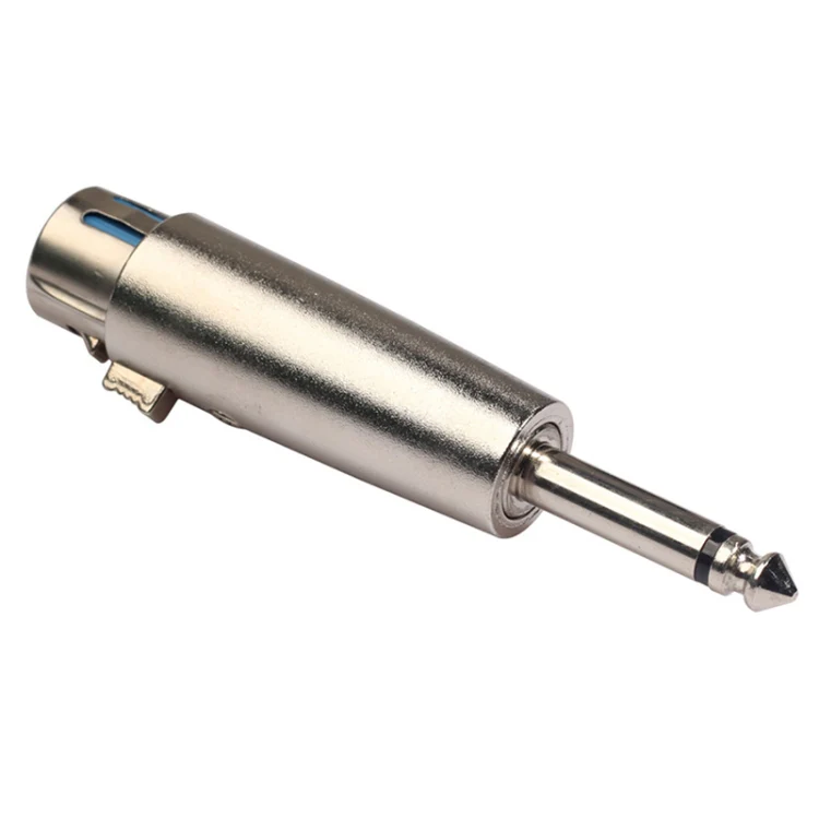 5 PCS LZ1167 6.35mm Single Track Male Head to XRL Female Audio Adapter Plug (Silver) - Image 3