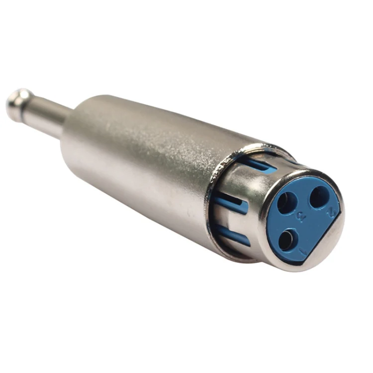 5 PCS LZ1167 6.35mm Single Track Male Head to XRL Female Audio Adapter Plug (Silver) - Image 4