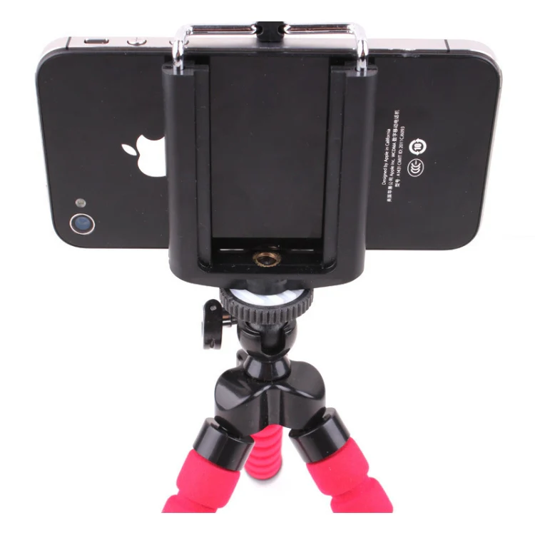5 PCS Octopus Photography Sponge Mobile Phone Stand Portable Lazy Adjustable Vibrato Live Tripod Stand(Red) - Image 3
