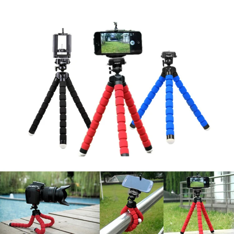 5 PCS Octopus Photography Sponge Mobile Phone Stand Portable Lazy Adjustable Vibrato Live Tripod Stand(Red) - Image 5