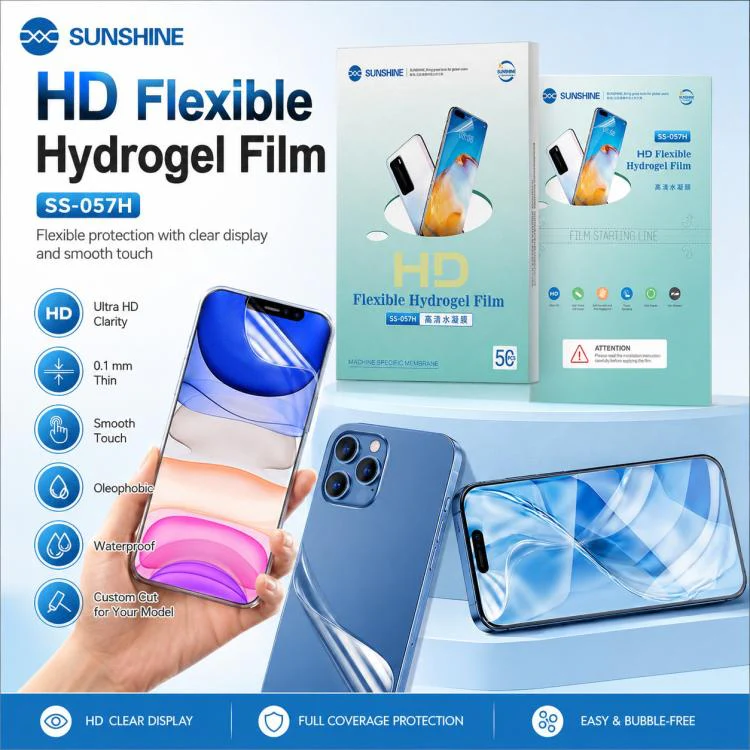50 in 1 SUNSHINE SS-057H TPU Flexible Hydrogel HD Protective Film for SS-890C Cutting Machine - Image 2