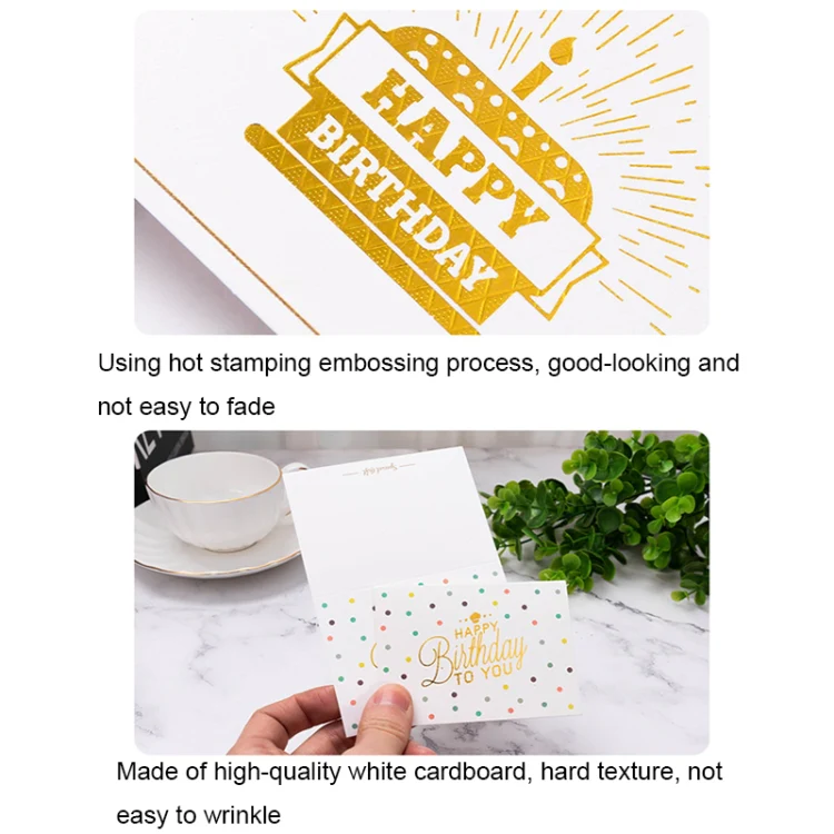 50 PCS Holiday Thank You Messages Greeting Cards(Birthday Card 1) - Image 4