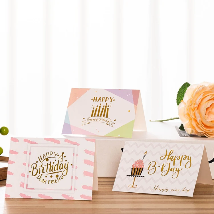 50 PCS Hot Stamping Embossed Birthday Card(2) - Image 6