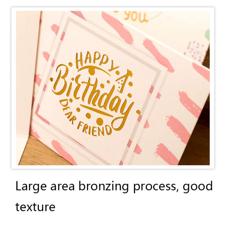 50 PCS Hot Stamping Embossed Birthday Card(7) - Image 4