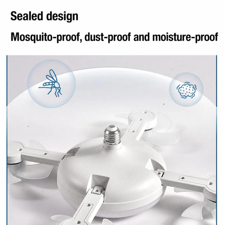 50cm 4-Head E27 Screw Base Ceiling Fan Light High Air Volume Quiet Fan Lamp For Living Room - Image 7