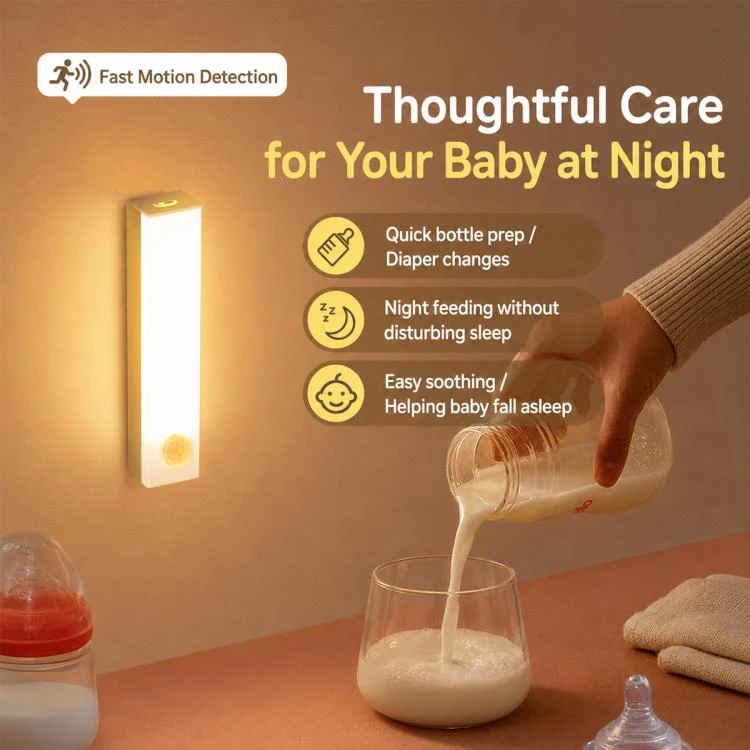 50cm 5W Intelligent Motion Sensor LED Night Light Bar Bedside Lamp(6000K White Light) - Image 6