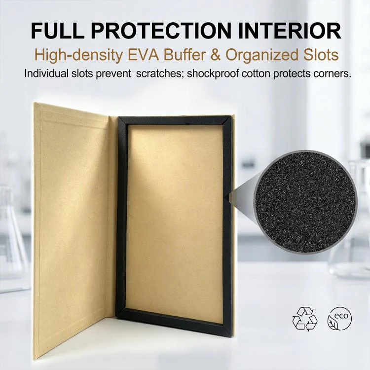 50pcs Classic Kraft Paper Box Tablet Tempered Glass Screen Protector Flip-Top Rigid Packaging Box(210 x 310 x 10 mm) - Image 4