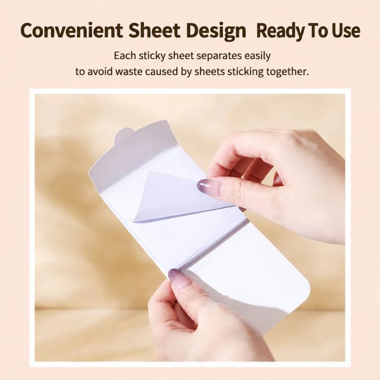 50pcs/Pack 8.5x7.2cm Portable Mini Pocket Disposable Lint Remover Stickers - Image 4