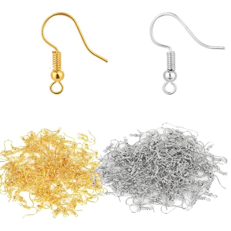50pcs Stainless Steel Ear Stud & Earring Hooks DIY Jewelry Accessories, Spec: Steel Straight Bar - Image 2