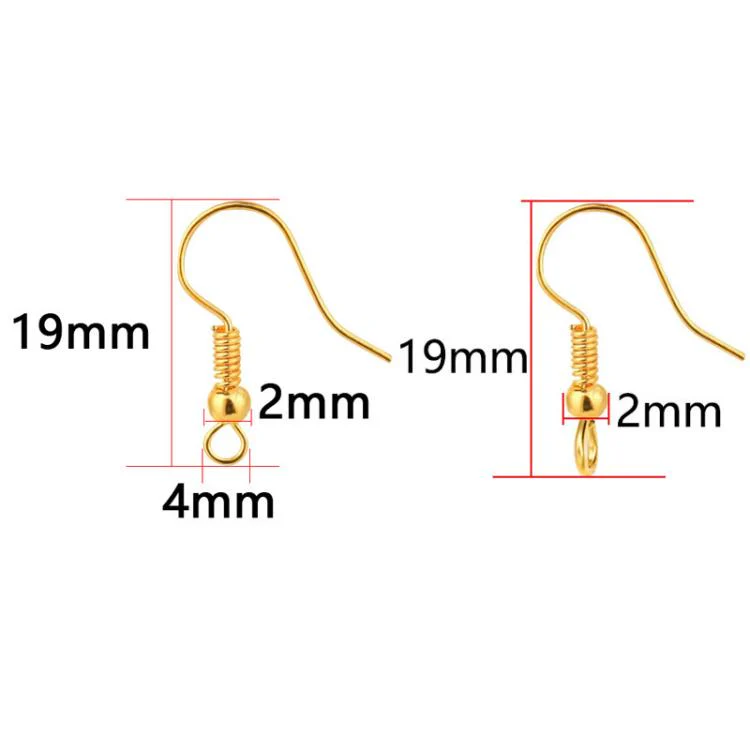 50pcs Stainless Steel Ear Stud & Earring Hooks DIY Jewelry Accessories, Spec: Steel Straight Bar - Image 3