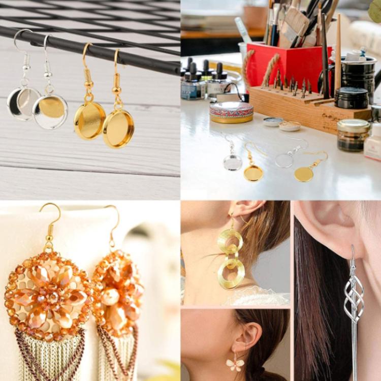 50pcs Stainless Steel Ear Stud & Earring Hooks DIY Jewelry Accessories, Spec: Steel Straight Bar - Image 5