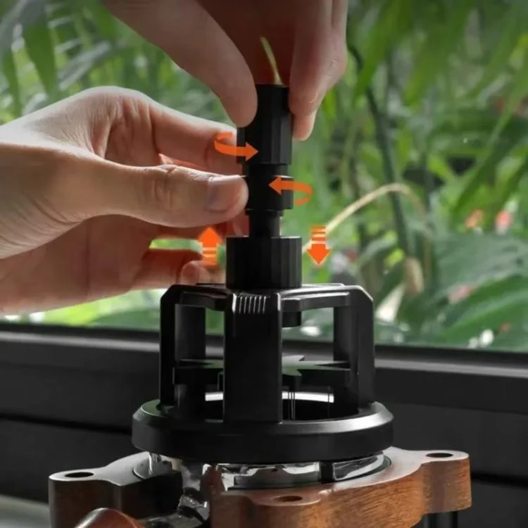 53mm Rotating Magnetic WDT Tool for Espresso Adjustable Height Coffee Needle Distributor Coffee Grounds Fluffing Tool - Image 3