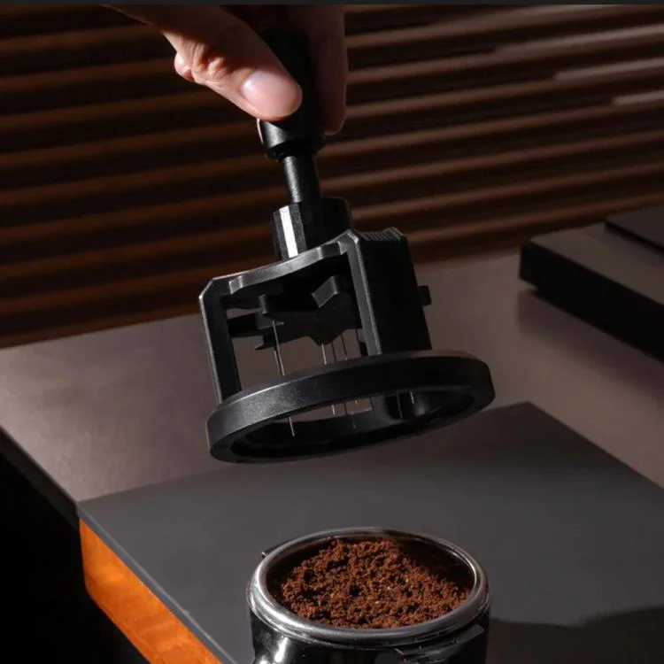 53mm Rotating Magnetic WDT Tool for Espresso Adjustable Height Coffee Needle Distributor Coffee Grounds Fluffing Tool - Image 4