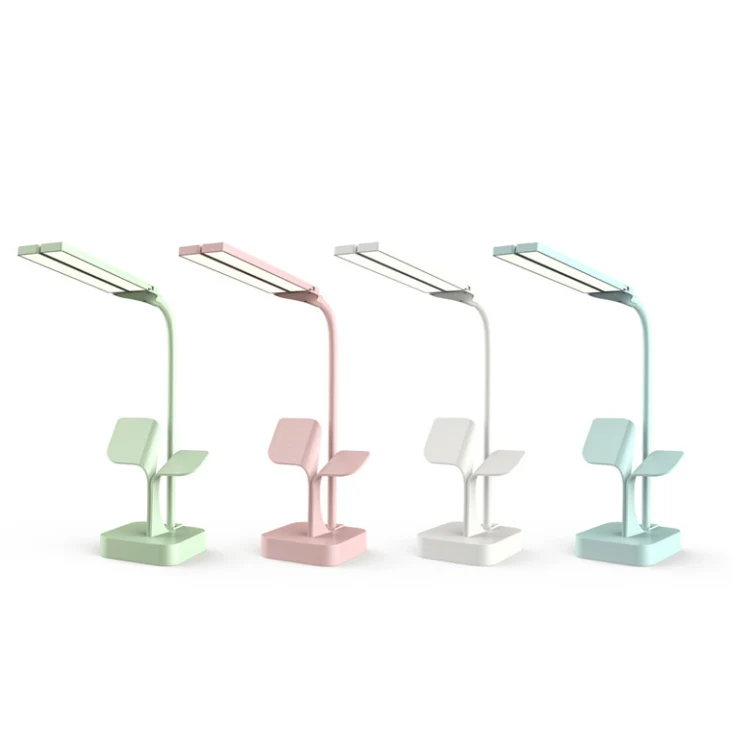 550TD3 Rechargeable USB Double Head Folding Table Lamp(Blue) - Image 2