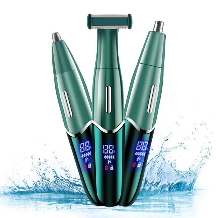 568 USB Electric Shaver Eyebrow Trimmer(Ink Green) - Image 2