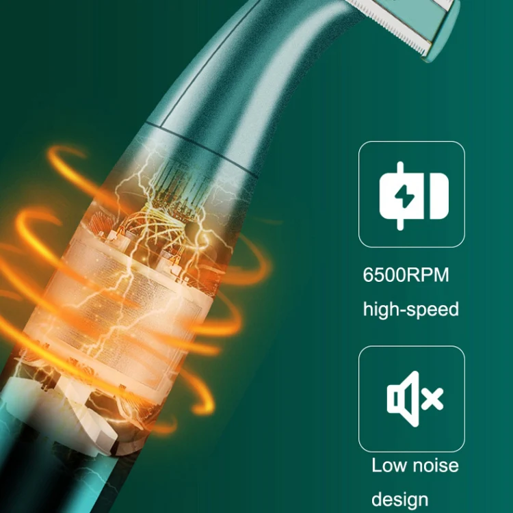568 USB Electric Shaver Eyebrow Trimmer(Ink Green) - Image 4