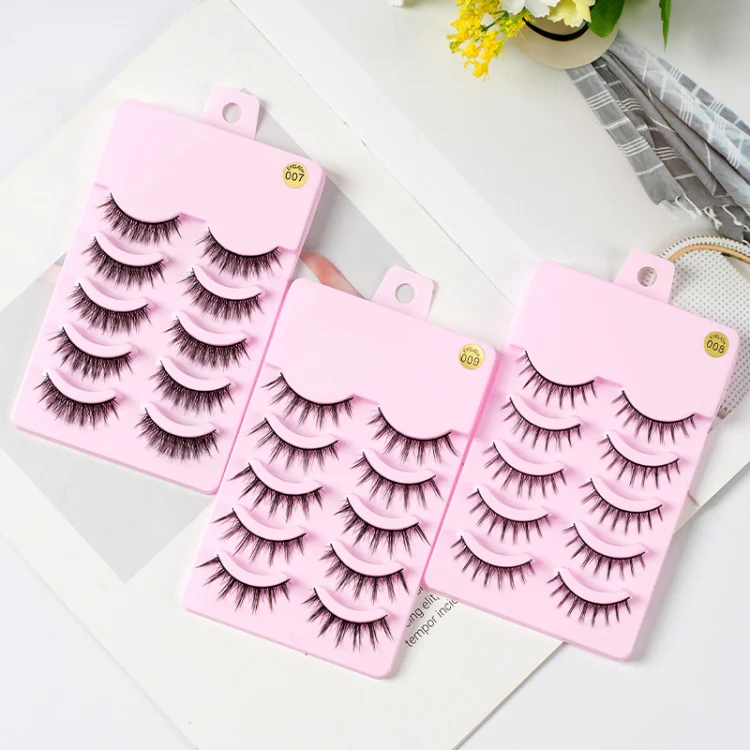 5pairs / Set Little Devil Natural Portable Single Cluster Manga Imitation Eyelashes, Model: 008 - Image 2