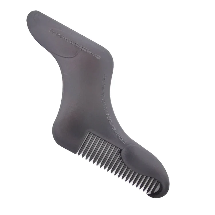 5PCS Beard -Shaped Template Comb Beard Shaped Comb Color Random Delivery, Style: Z Shape