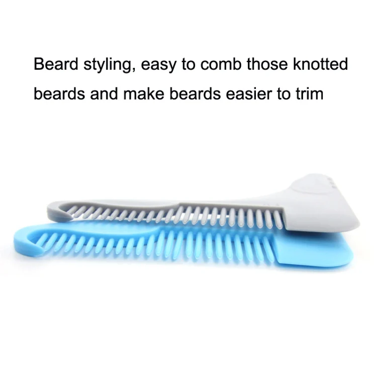 5PCS Beard -Shaped Template Comb Beard Shaped Comb Color Random Delivery, Style: Z Shape - Image 3