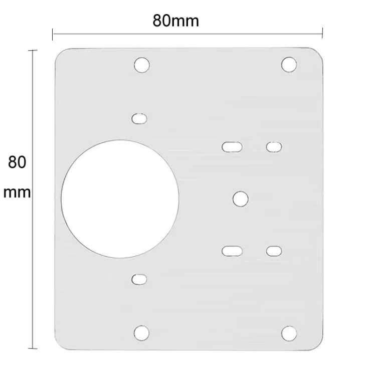 5pcs Cabinet Door Repair Hinge Mounting Plate Hinge Fixing Panel Installing Piece Tool, Size: 80 x 80mm - Image 3