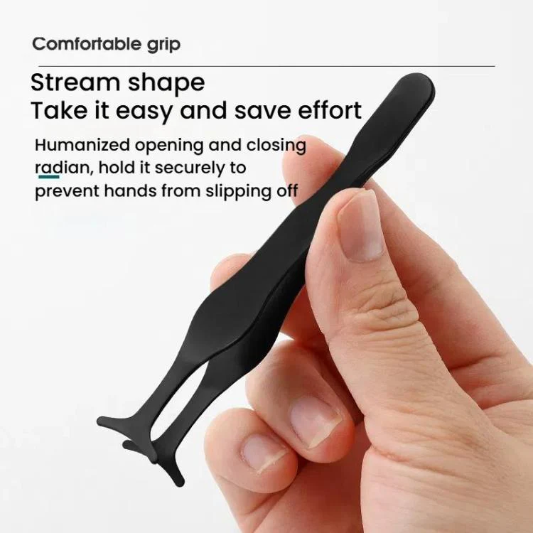 5pcs False Eyelash Aid Extension Tool Seahorse Clip, Spec: Bagged(Silver) - Image 3