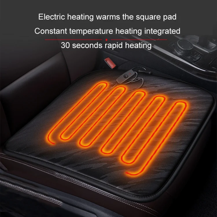 5V Car USB Interface Electric Heating Seat Cushion, Color: Coffee - Image 4