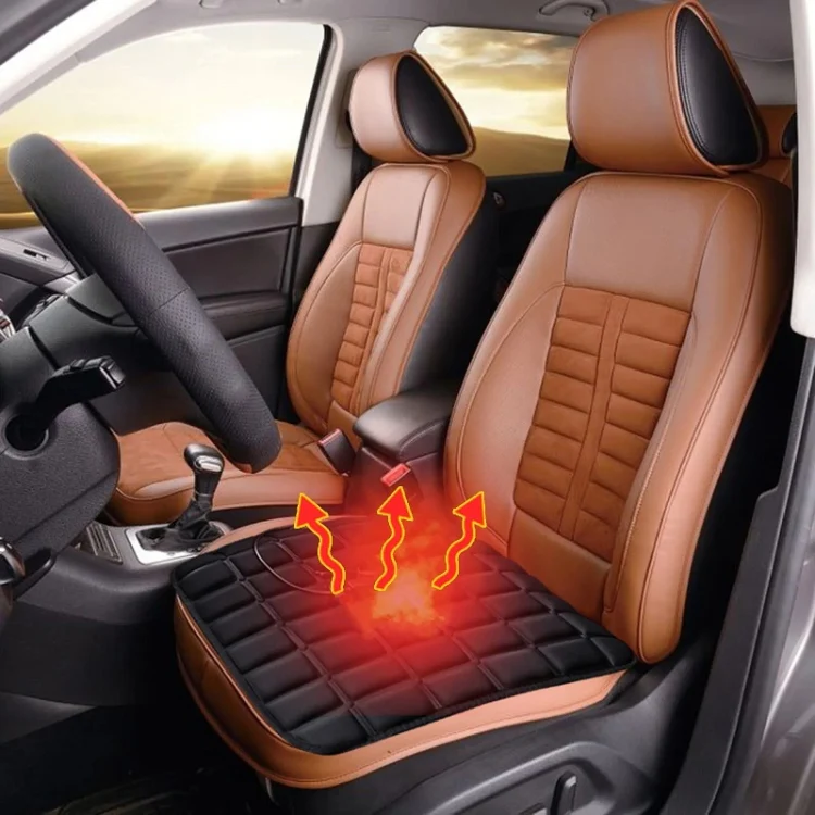 5V Car USB Interface Electric Heating Seat Cushion, Color: Coffee - Image 7